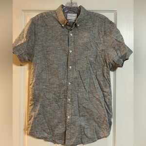 Denim and Flower Ricky Singh Men's Casual Gray Button-Down Shirt